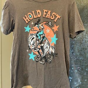 Hold Fast Women's Brown Graphic Tee